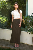 Marlow Cropped Button Down Tee (White)