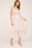 Blosson & Bow Maxi Dress (Pink)