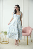 Blosson & Bow Maxi Dress (Blue)