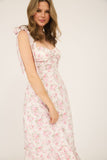 Blosson & Bow Maxi Dress (Pink)