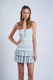 Isabelle Smocked Tube Mini Dress