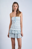 Isabelle Smocked Tube Mini Dress