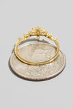 Filigree Crown Dainty Band Ring
