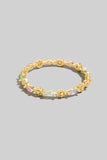 Gold Dipped Mixed Flowers Band Ring (Gold)