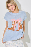 Bowtied Boots Sweater