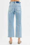 High Rise Crop Length Barrel Jean