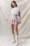 Petal Patchwork Mini Skirt