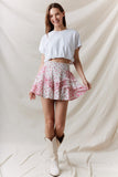 Petal Patchwork Mini Skirt