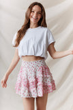 Petal Patchwork Mini Skirt