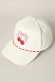 Cherry Ribbon Trucker Hat