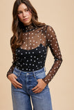 Dotty Mesh Top