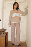Apres Pullover Sweater Top (Oatmeal)
