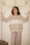 Apres Pullover Sweater Top (Oatmeal)
