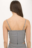 Aliah Bustier Top (Charcoal Multi)