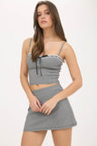 Aliah Bustier Top (Charcoal Multi)