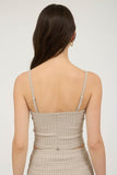 Aliah Bustier Top (Light Khaki Multi)