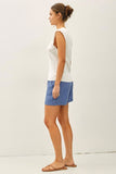 Classic Tencel Shorts (Cadet Blue)