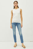 Slub Knit Top (Ivory)