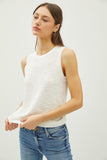 Slub Knit Top (Ivory)