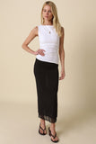 Jay Asymmetrical Tank Top (White)