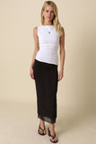Jay Asymmetrical Tank Top (White)
