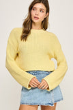 Cozy Morning Knit Sweater (Butter Yellow)