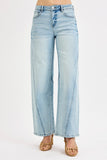 Mid Rise Fit Barrel Jeans