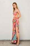 No One Else Open Back Ruffled Maxi Dress