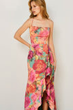No One Else Open Back Ruffled Maxi Dress