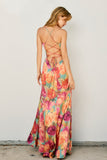 No One Else Open Back Ruffled Maxi Dress