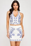 Tana Embroidered Set (Off White)