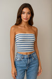 Timeless Stripe Tube Top (Blue)