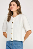 Fallin’ Soft Knit Cardigan (Off White)