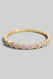 Gold Dipped Assorted Cz Delicate Ring