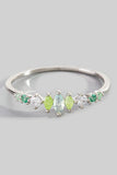 Jewel Toned Green Bejeweled Ring