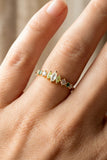Jewel Toned Green Bejeweled Ring