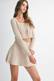 Brielle Bow Tied Knit Set