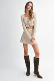Brielle Bow Tied Knit Set