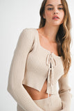 Brielle Bow Tied Knit Set