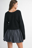 Frankie Bow Sweater (Black)