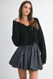 Frankie Bow Sweater (Black)