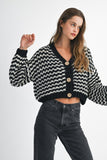 Stephanie Striped Knit Cardigan