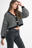 Stephanie Striped Knit Cardigan