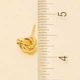 Metallic Knot Stud Earrings