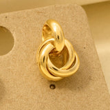 Metallic Knot Stud Earrings