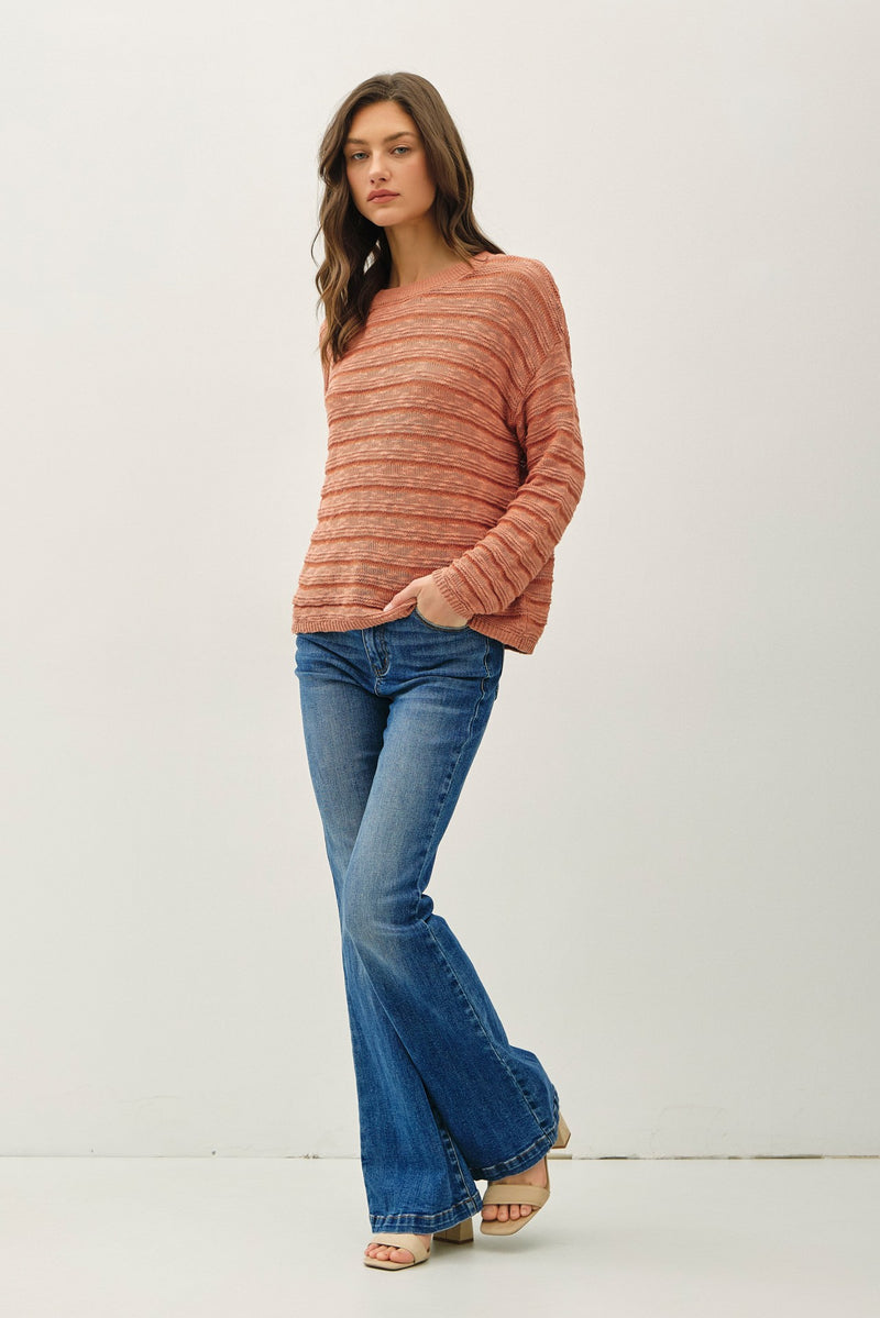 Terracotta Stripe Sweater
