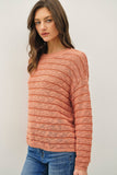 Terracotta Stripe Sweater