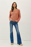 Terracotta Stripe Sweater