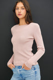 Willa Crewneck Sweater (Pale Mauve)