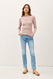 Willa Crewneck Sweater (Pale Mauve)